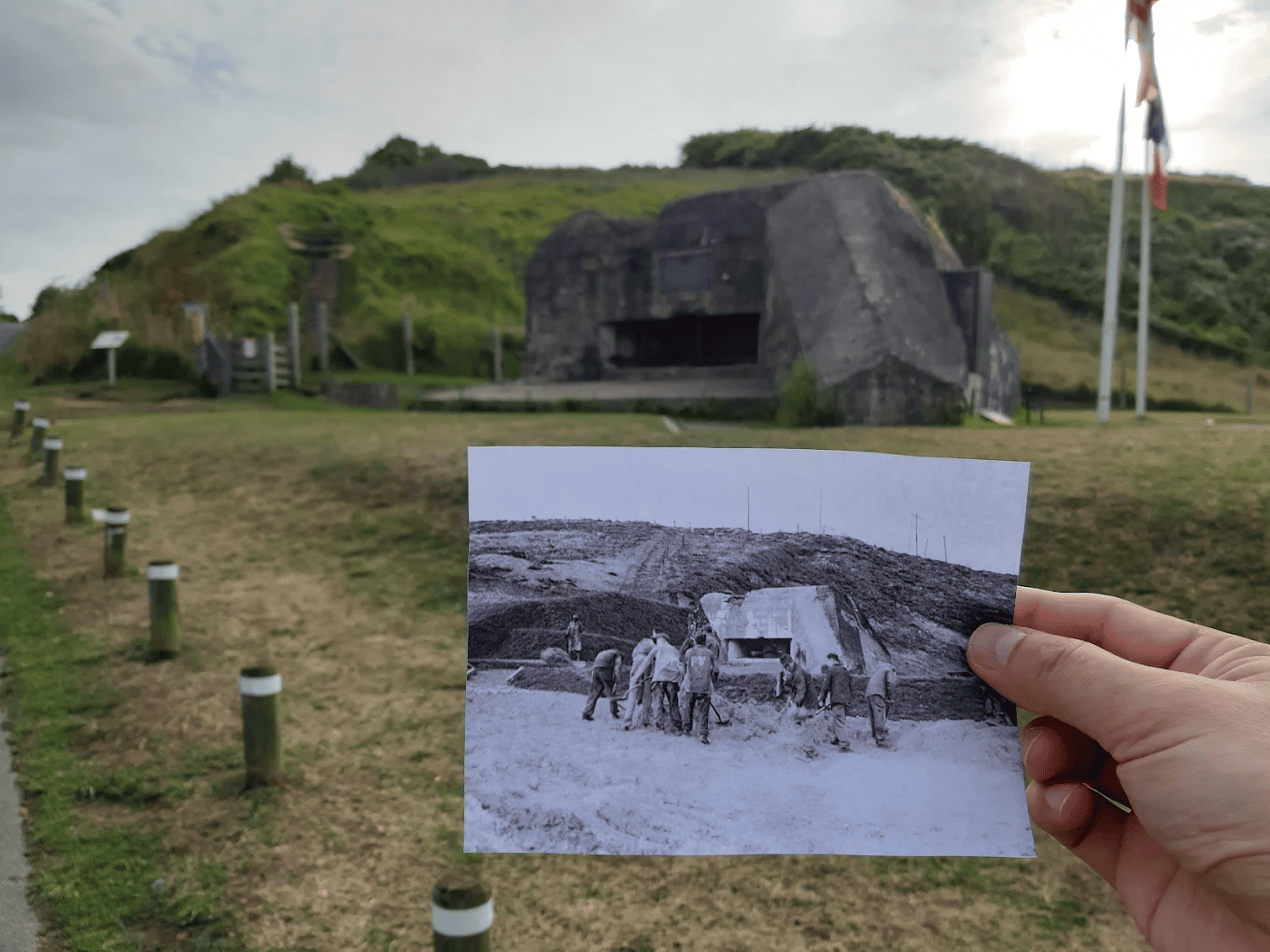 Bunker du Ruquet (WN65) avant après